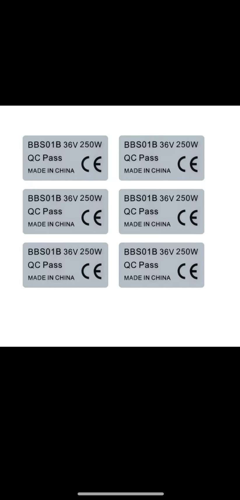 36v 250w stickers