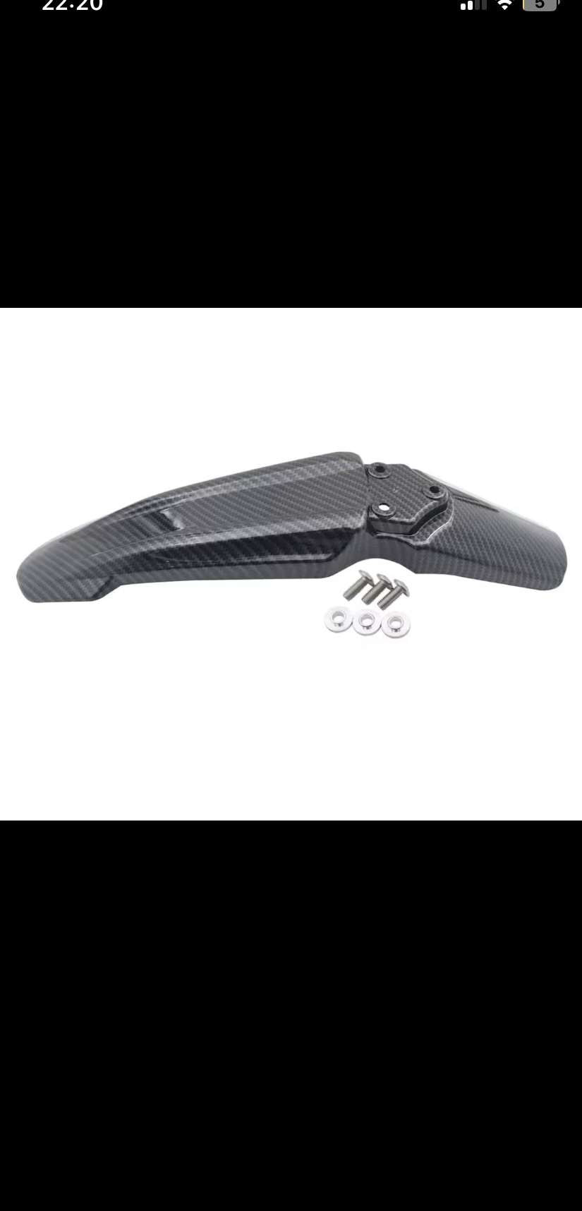 Surron front fender ( compatible with moto seat )